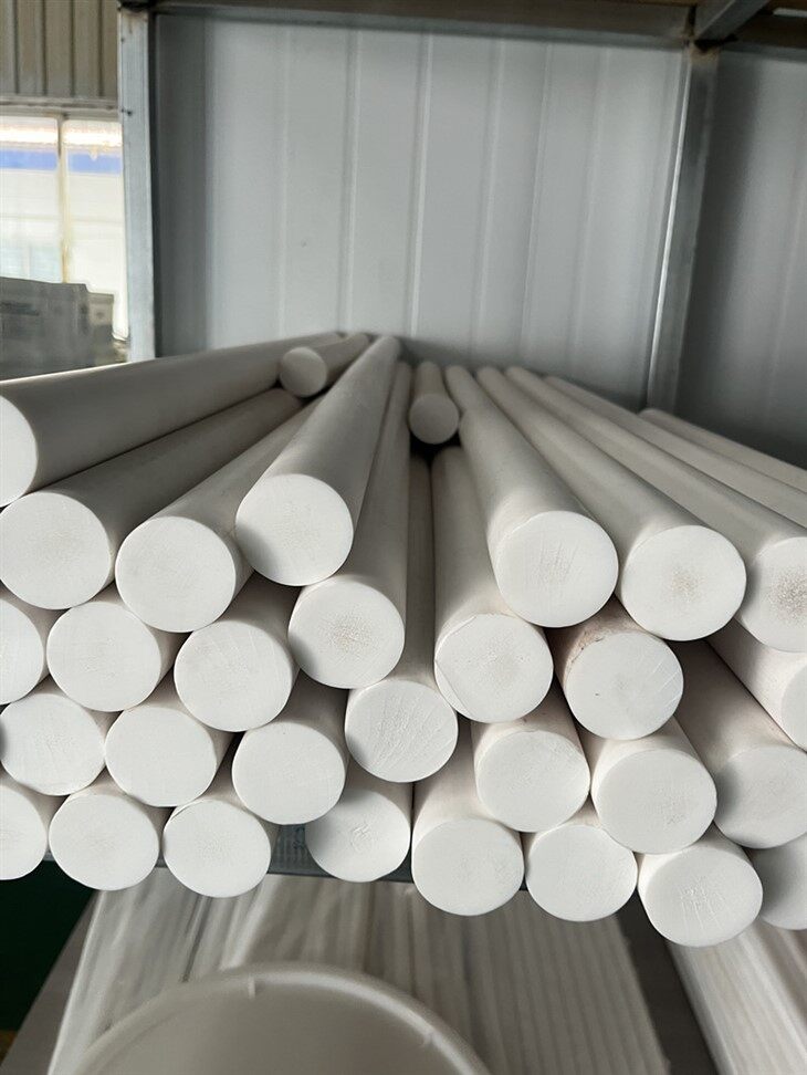 PTFE Rod Natual White Bar Teflon Rod Cut Size factory