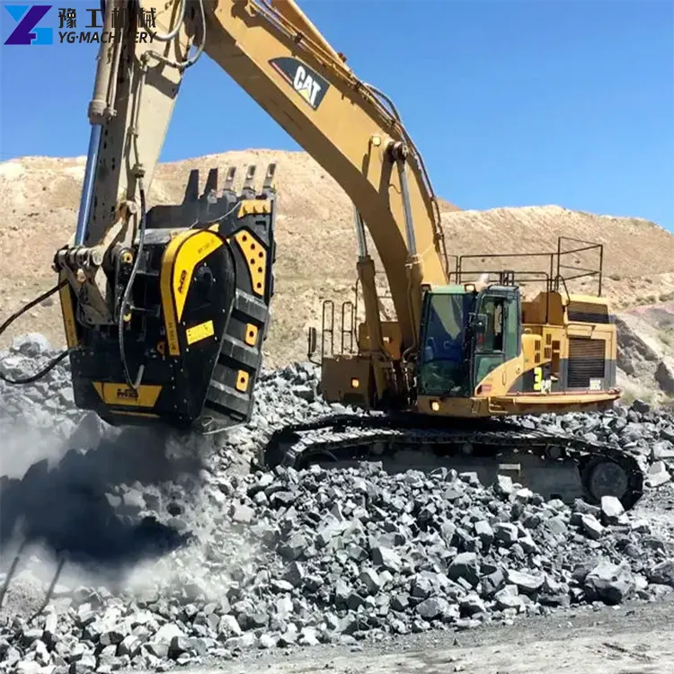 crusher attachment for excavator
