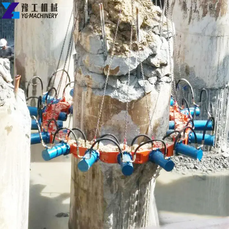 concrete pile crusher