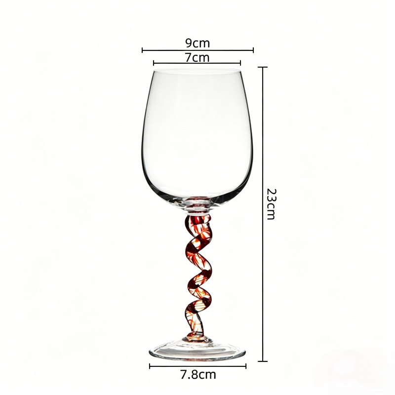 Hand Blown Red Wine Glasses factory