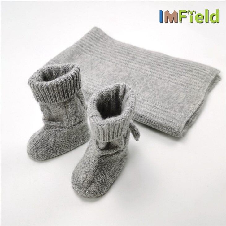 Baby Cashmere Gloves Socks Blanket Gift Set
