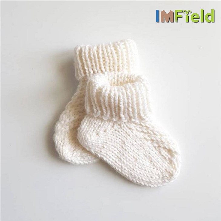 Baby Cashmere Leaf Shape Boot Cuff Socks