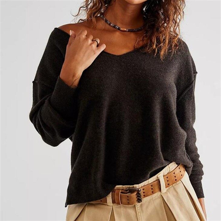 Best Womens V Neck Sustainable Cashmere Sweaters
