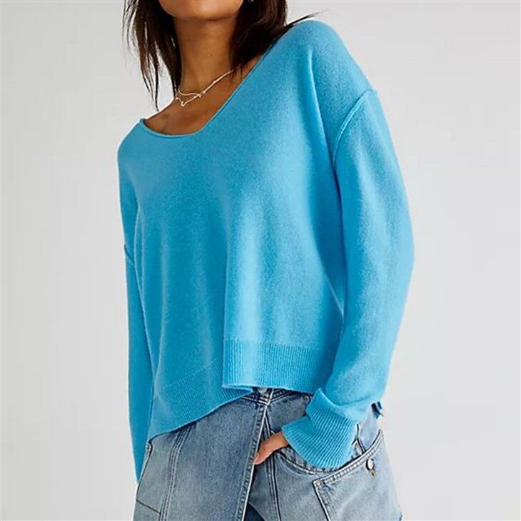 Best Womens V Neck Sustainable Cashmere Sweaters