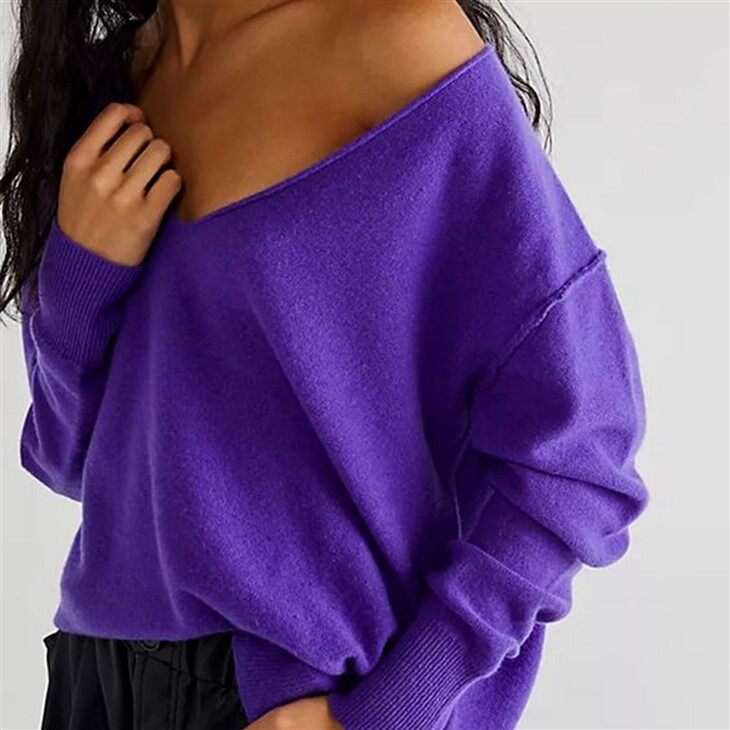 Best Womens V Neck Sustainable Cashmere Sweaters