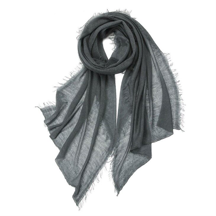 Black Thin Cashmere Wrap Shawl