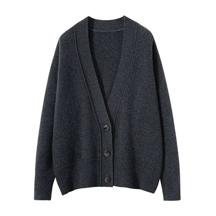 Boxy Cashmere Cardigan
