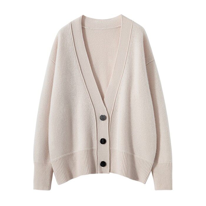 Boxy Cashmere Cardigan