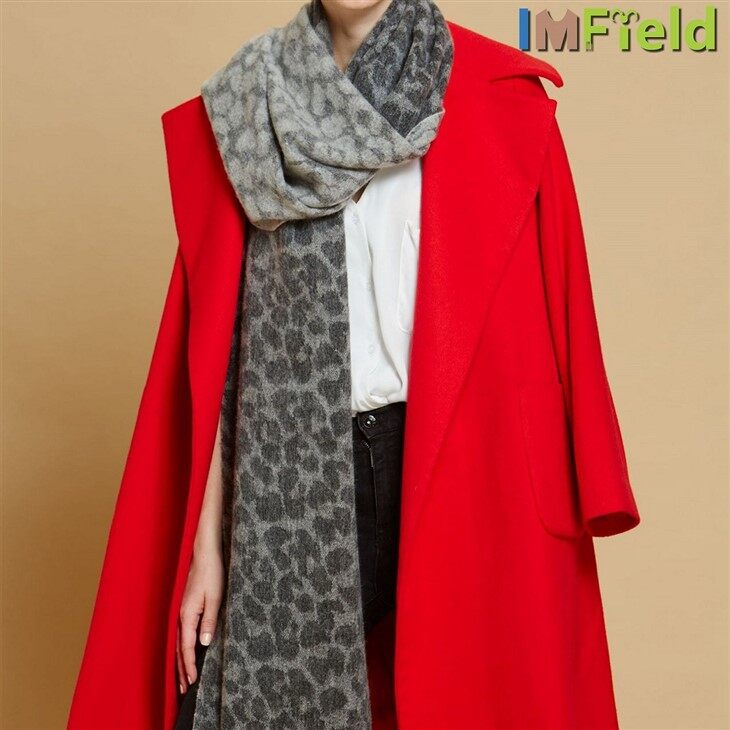 Cashmere Cheetah Scarf Shawl