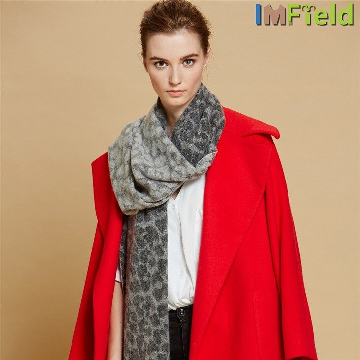 Cashmere Cheetah Scarf Shawl