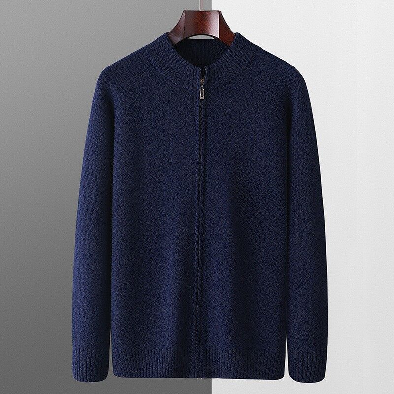 full zip cashmere jacket