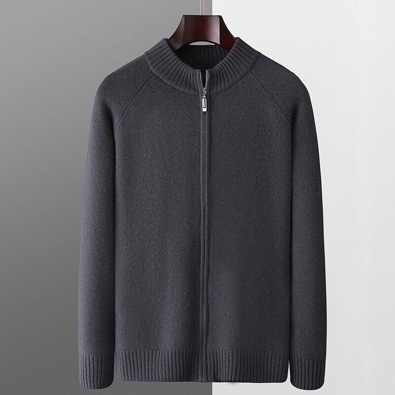 men’s zip up cashmere sweater