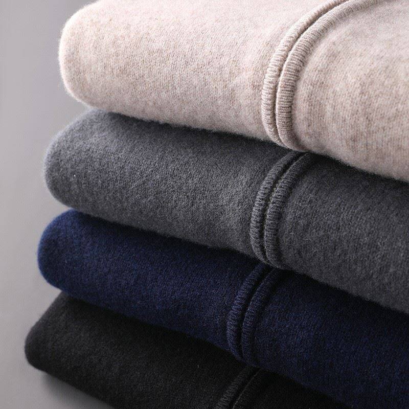 men cashmere full zip cardigan