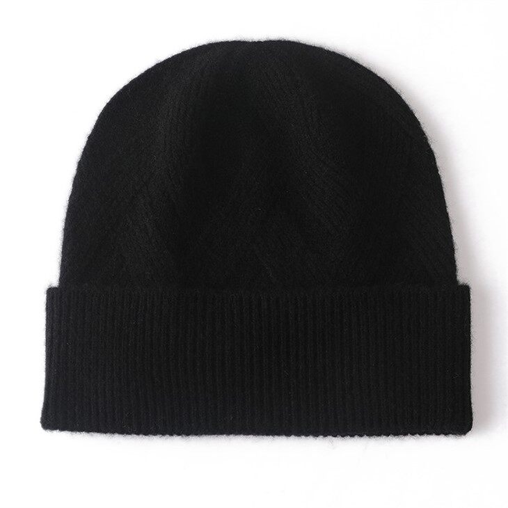 Cashmere Winter Knitted Beanie Hat