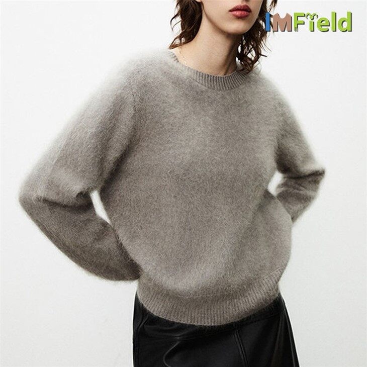 Cloud Brushed Cashmere Jumper Brushed Cashmere Pullover Sweater
