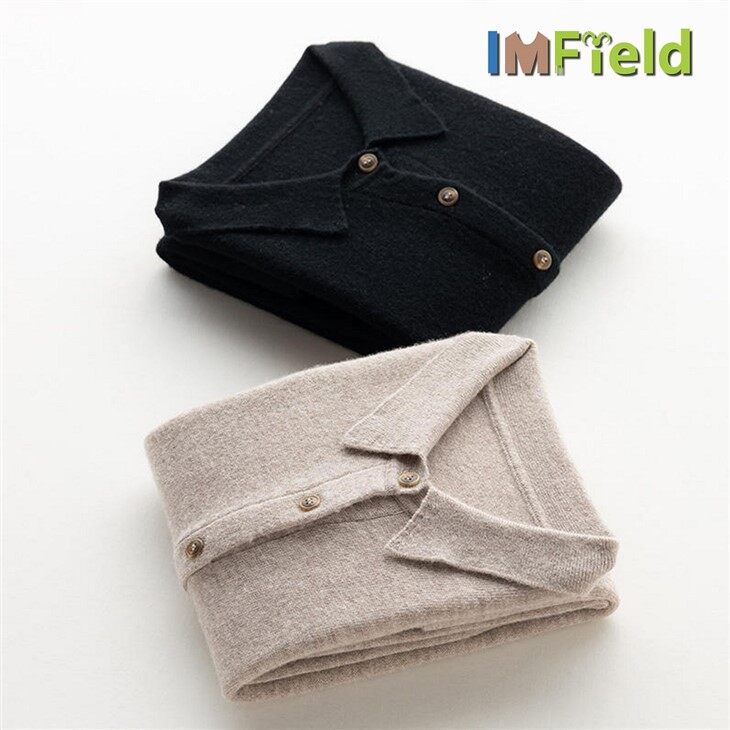 Custom Button Plain Knit Pure 100% Cashmere Sweater For Women