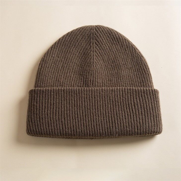 Custom Ribbed Knit Wool Beanies