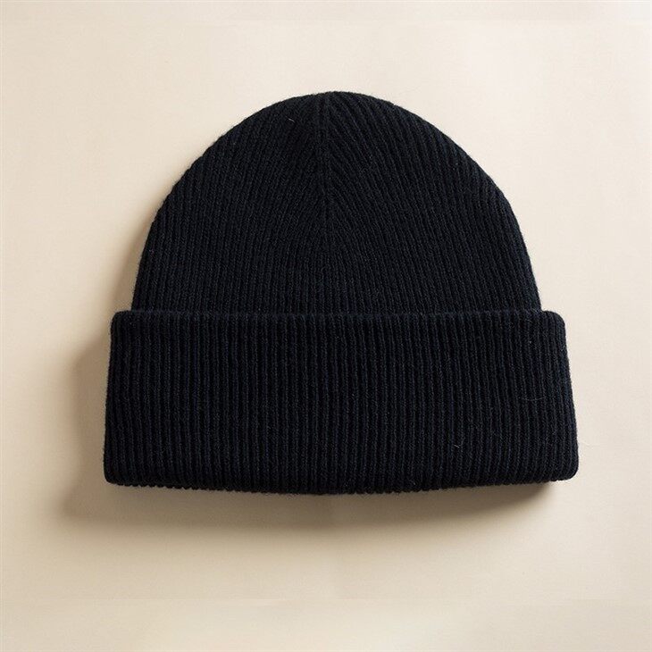 Custom Ribbed Knit Wool Beanies
