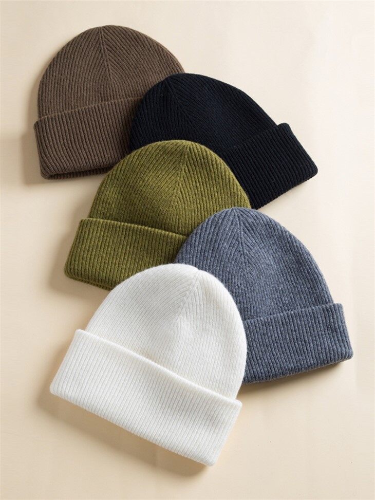 Custom Ribbed Knit Wool Beanies