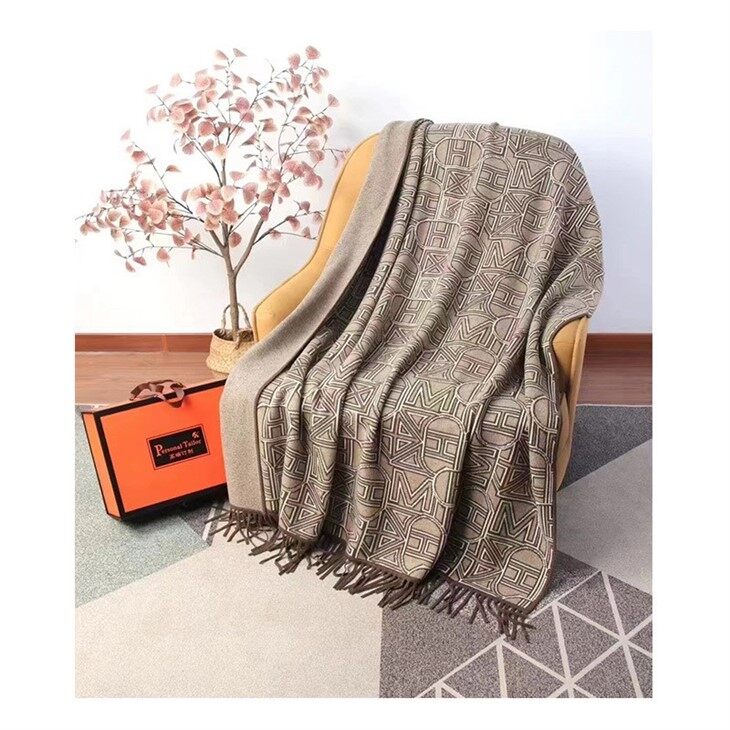 Custom Super King Wool Travel Blanket