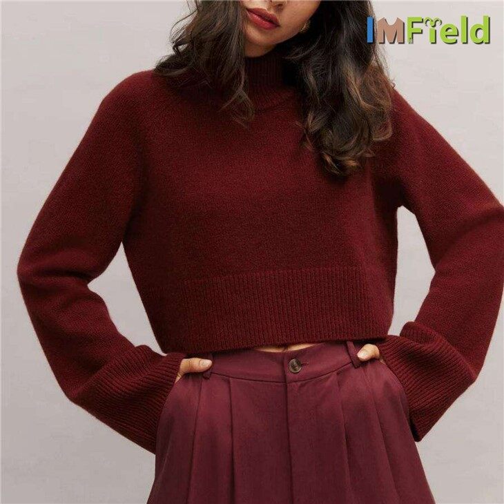 Custom Women Turtleneck Knit Casmere Sweaters