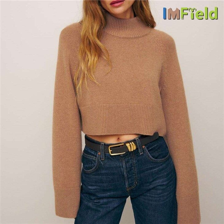 Custom Women Turtleneck Knit Casmere Sweaters