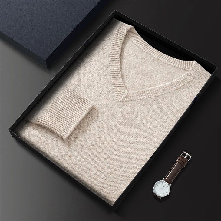 thin cashmere sweater for men