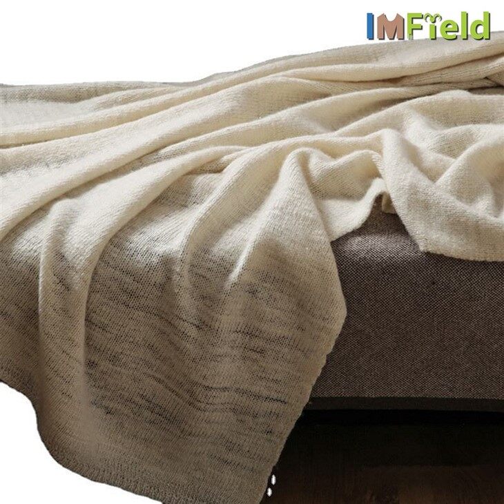Inner Mongolia Cashmere Plain Knit 100% Pure Cashmere Blanket