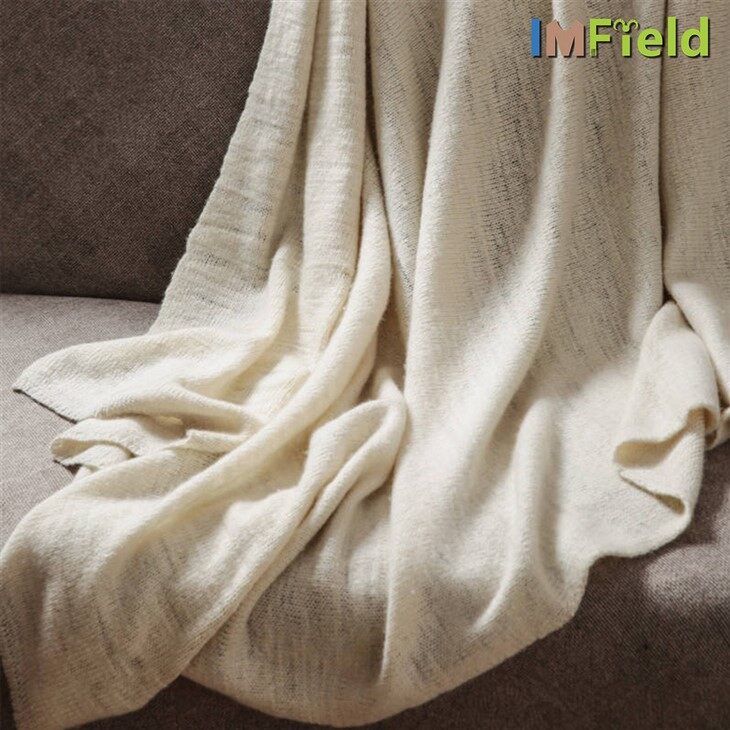 Inner Mongolia Cashmere Plain Knit Pure Cashmere takaró