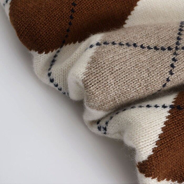 Intarsia Cashmere Sweater