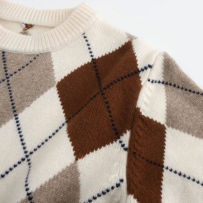 Intarsia Cashmere Sweater