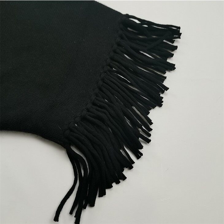 Knitted Cashmere V Neck Loose Tassel Sweater