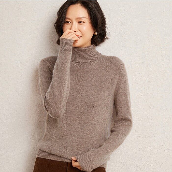 Ladies Cashmere Turtleneck Sweaters