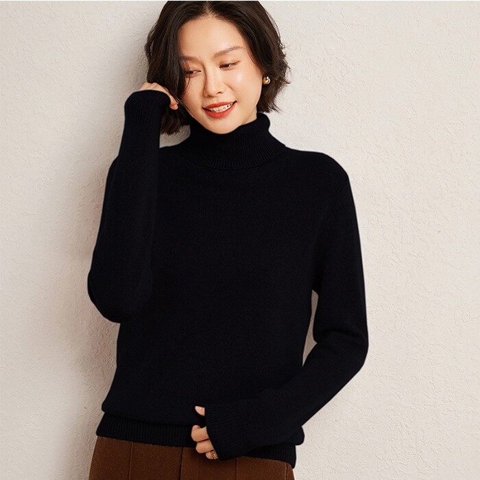 Ladies Cashmere Turtleneck Sweaters