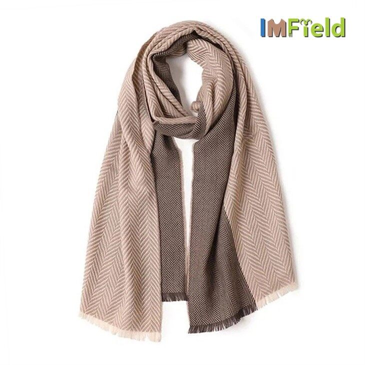 Lady Herringbone Pläd ullscarf