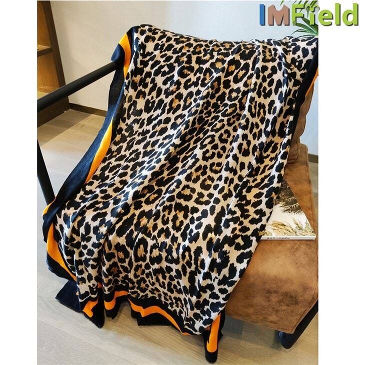 Leopard Print Scarf Cashmere Shawl