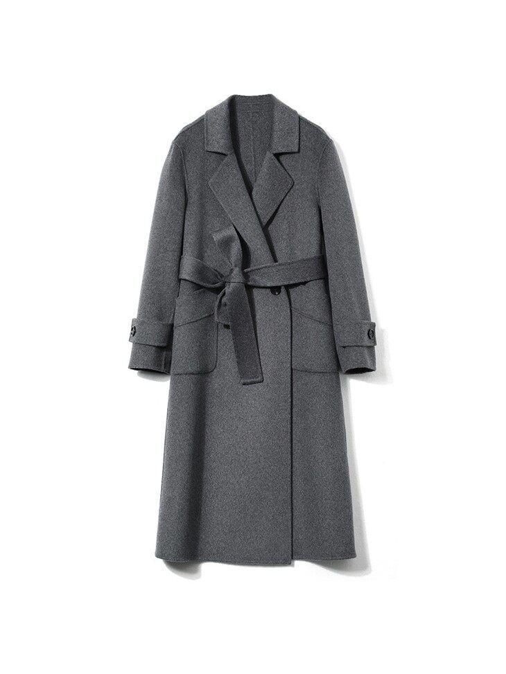 Long Grey Cashmere Coat