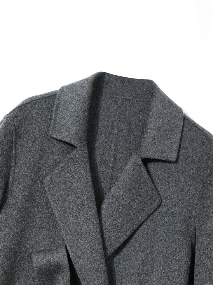Long Grey Cashmere Coat