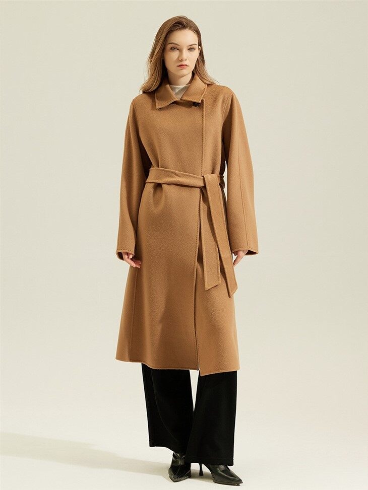 Long Red Cashmere Coat