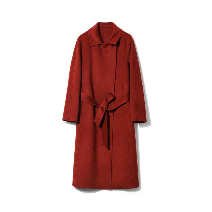 Abric llarg de caixmir vermell