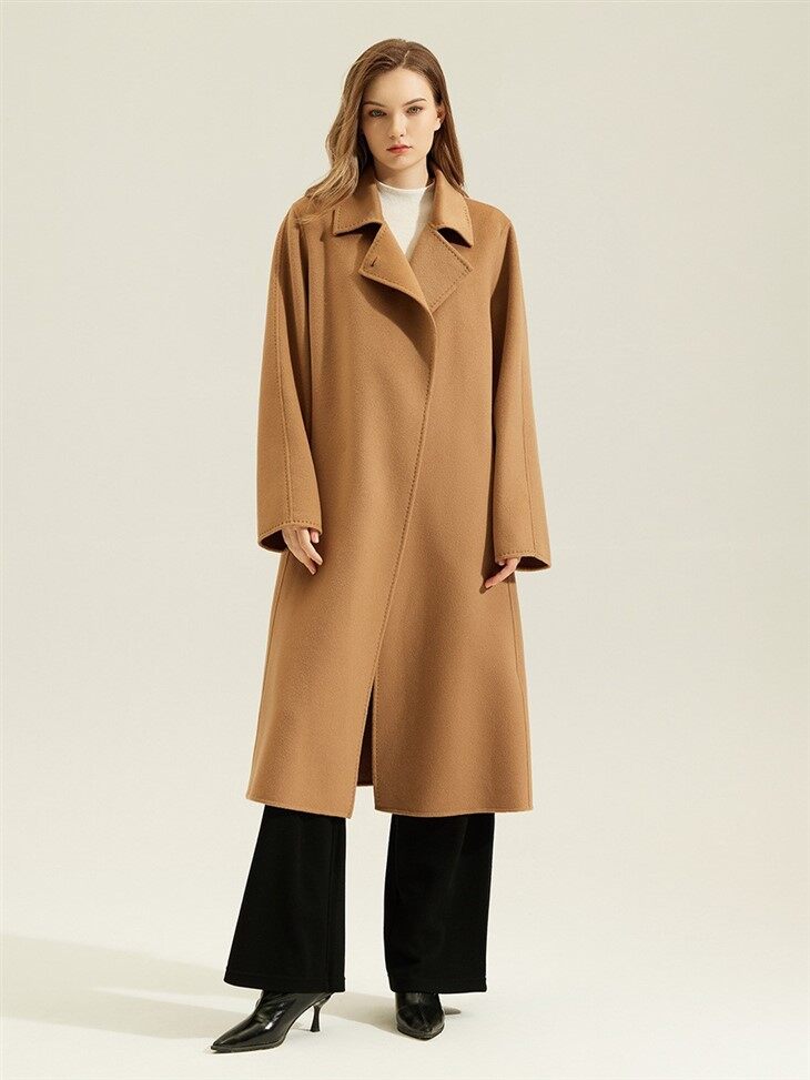 Long Red Cashmere Coat