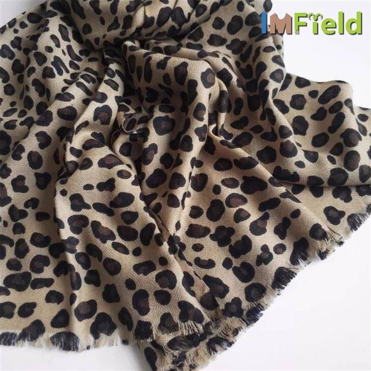 Manufacturers Custom Cashmere Leopard Scarf Shawl