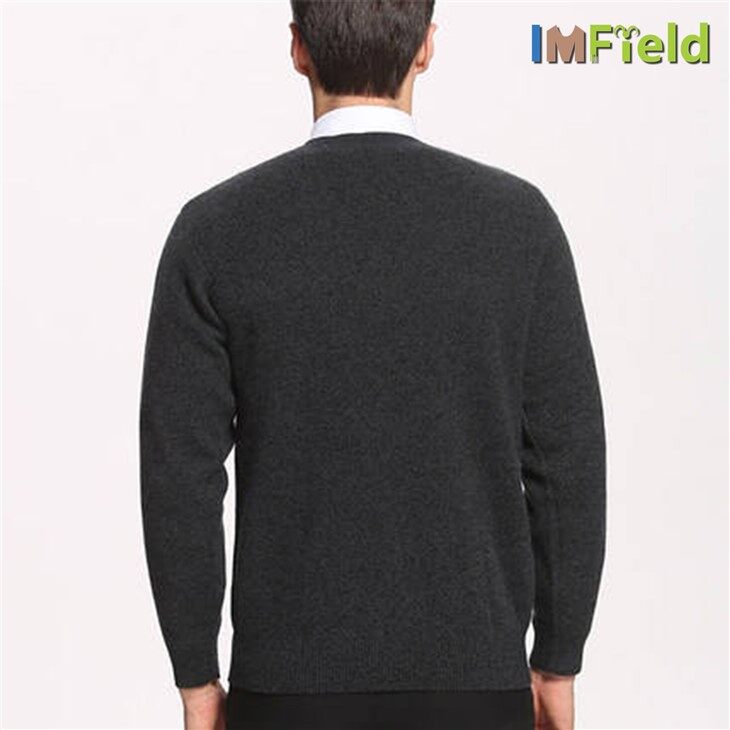Men Jacquard Woven Casnmere Pullover Sweater