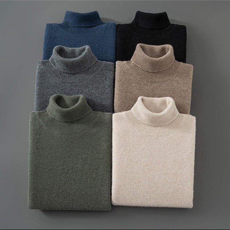 High Neck Cashmere Pullover