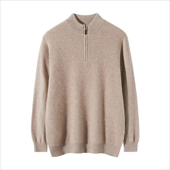 Men's Quarter Zip Cashmere Sweater
