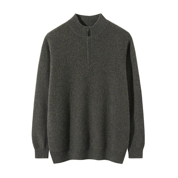 Men's Quarter Zip Cashmere Sweater
