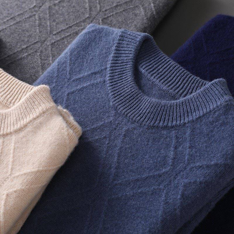 crew neck cashmere pullover men