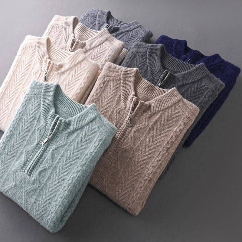14 zip cashmere pullover (2)