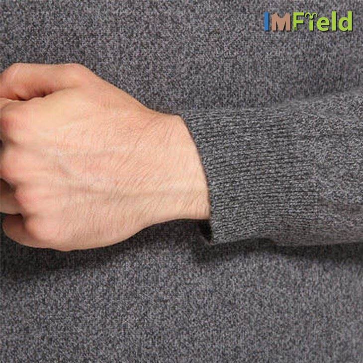 Mens V Neck Knit Cashmere Pullover Sweater