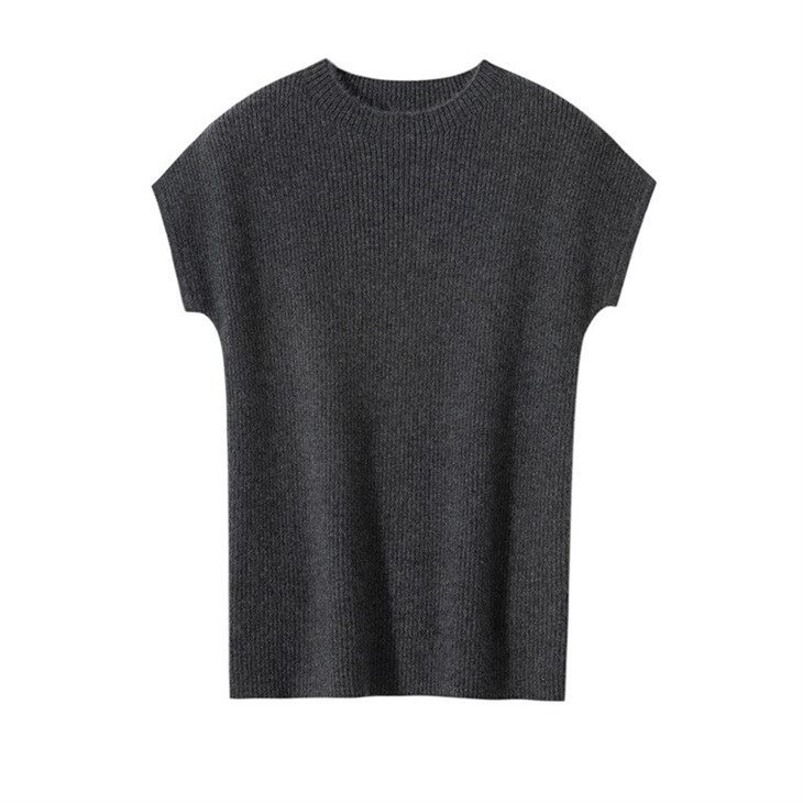 New Design Sleeveless Cashmere Kint Tops For Women